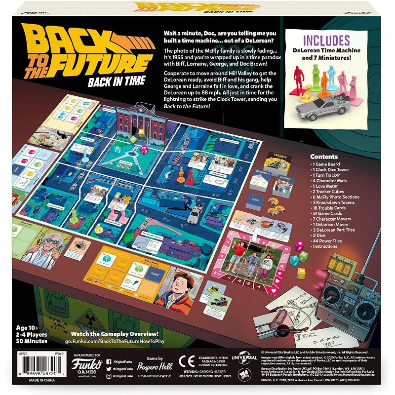 Funko Back To The Future Back In Time Funko Board Game | 2-4 Players