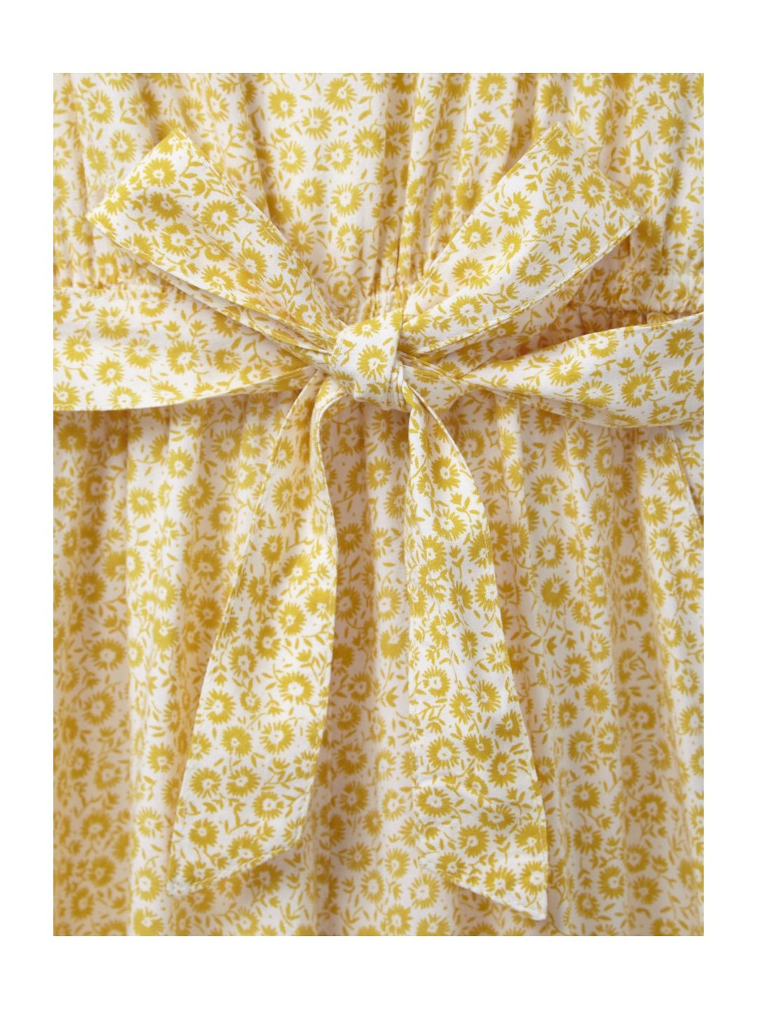 Cub McPaws Kids Yellow Printed Jumpsuit