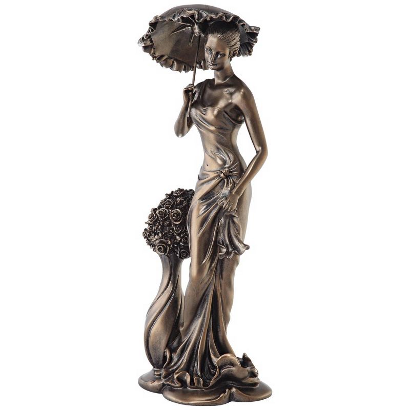 Dahlia Studios Springtime Promenade Bronze Finish 14 3/4" High Sculpture