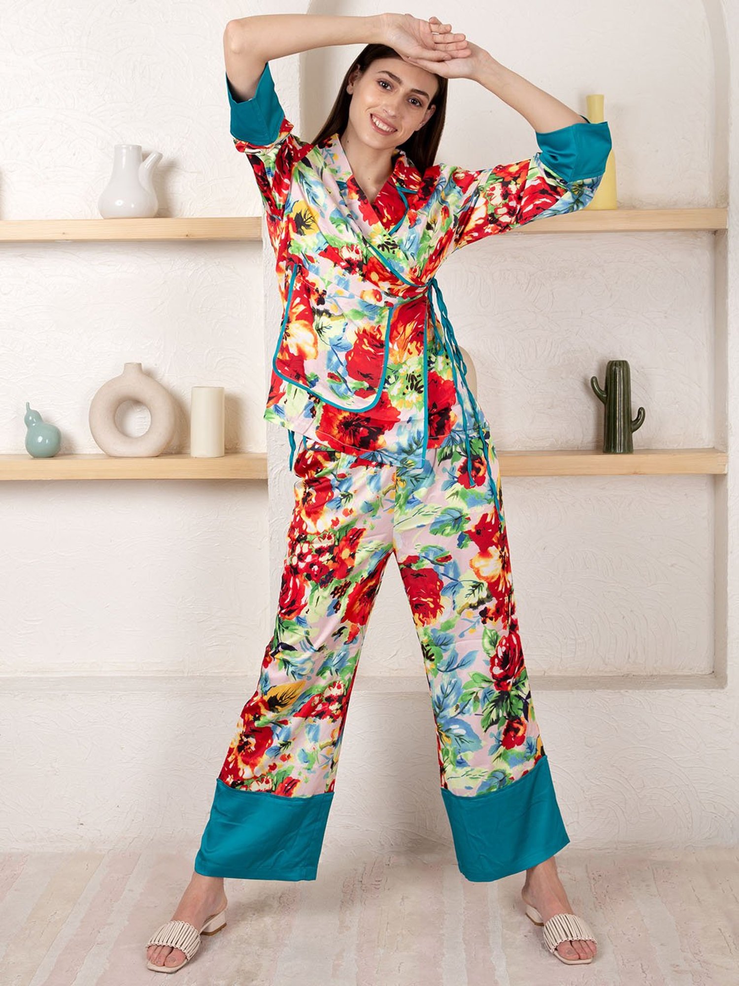 Dusk Attire Multicolor Mizori Co-ord Set