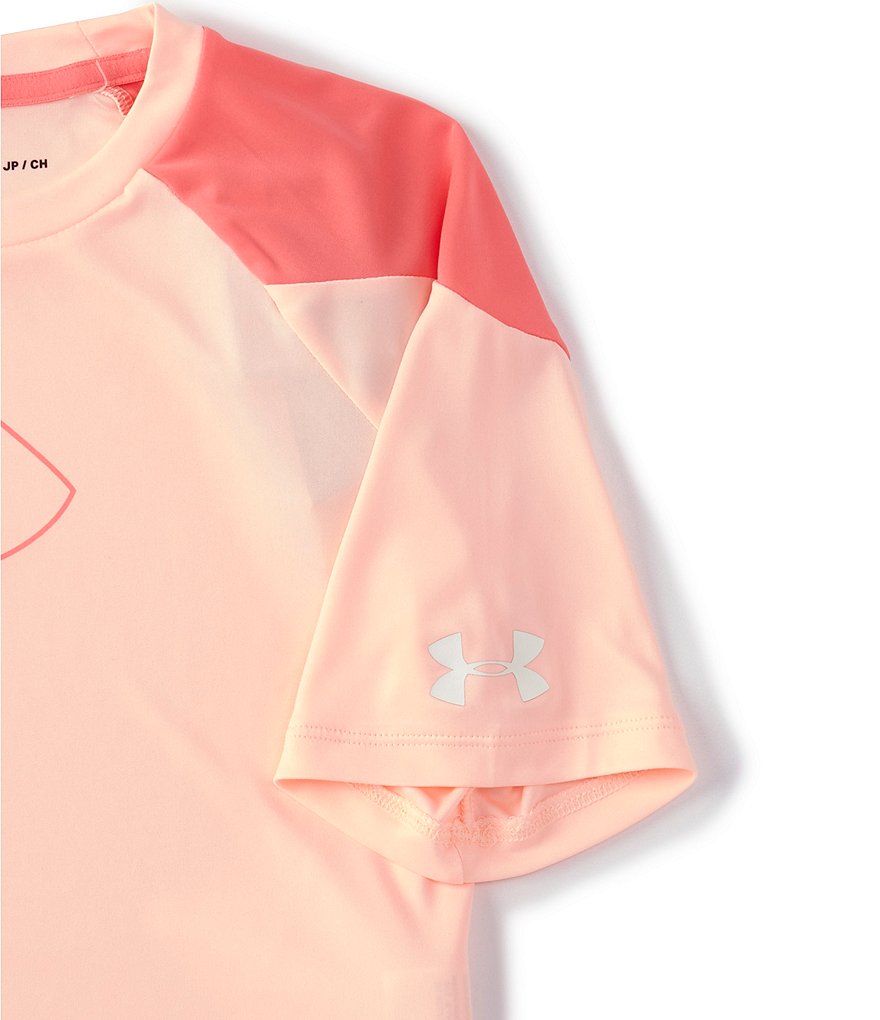 GB GB Girls Active Big Girls 7-16 Short Sleeve Tie-Dye Tee