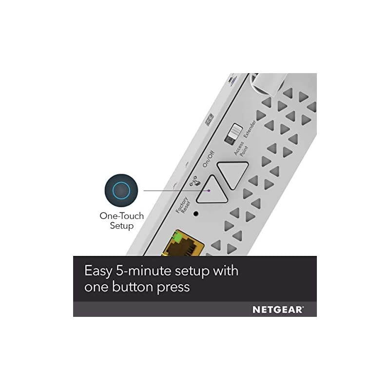 WiFi Mesh Range Extender EX6100 - Coverage up to 1000 sq.ft. and 15 devices with AC750 Dual Band Wireless Signal Booster & Repeater (up to 750Mbps speed), plus Mesh Smart Roaming