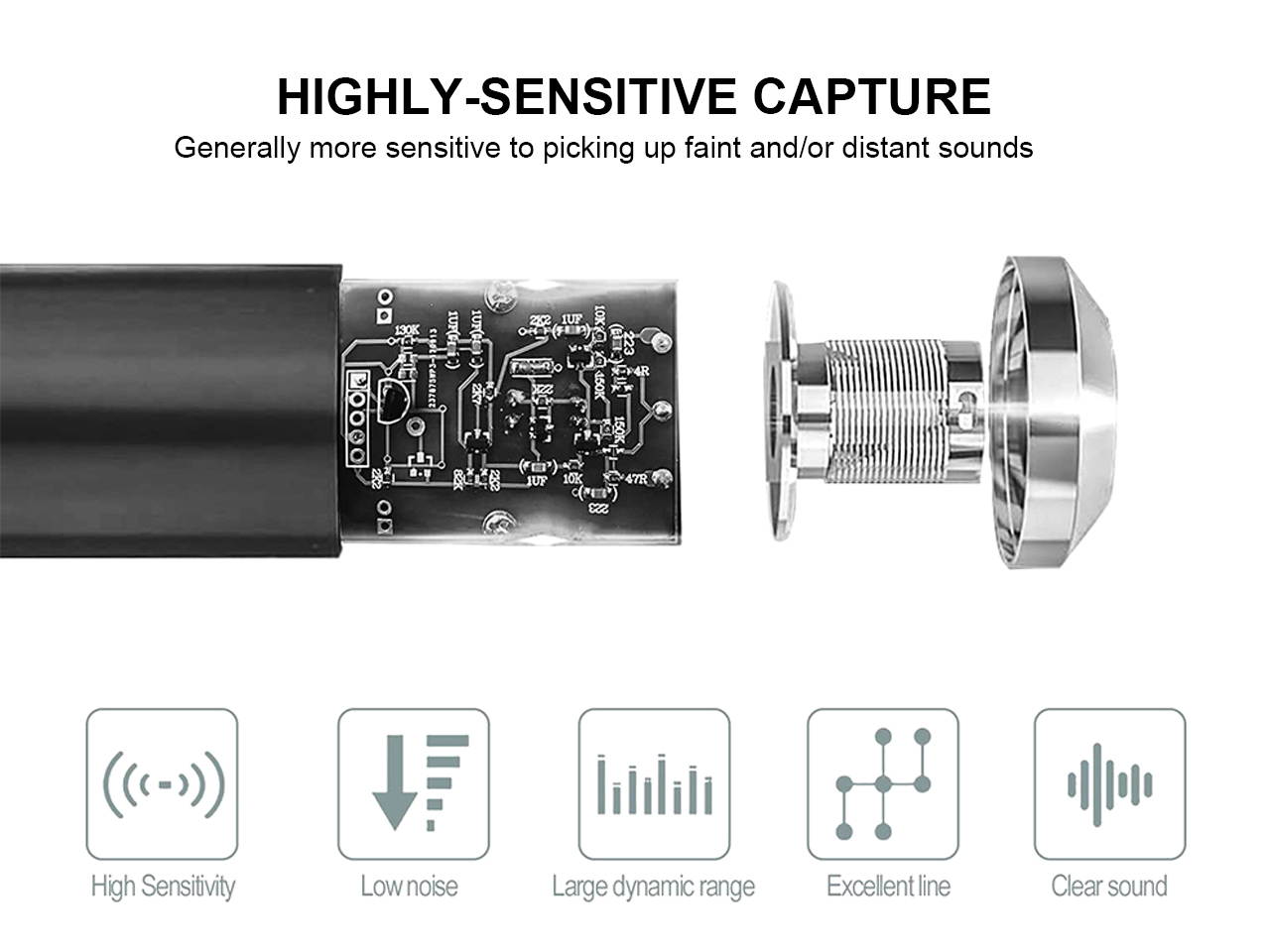 Condenser Microphone
Uni-Directional Condenser Microphone Adjustable Mic Suspension Scissor Arm, Metal Shock Mount and Double-Layer Pop Filter for Studio Recording & Broadcasting (Gold)