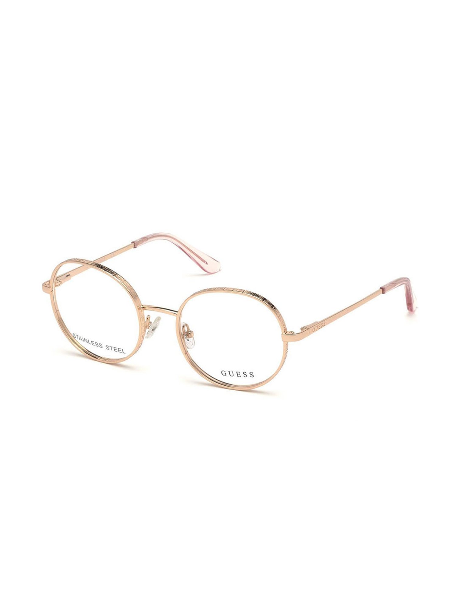 Guess Rose Gold Round Eye Frames for Women