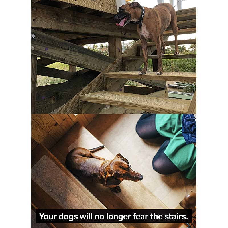 Non-Slip Stair Treads Tape (15-Pack) - Clear Anti-Slip Indoor Strips