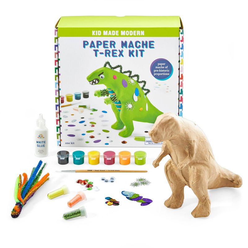 Kid Made Modern Paint Your Own Paper Mache T-Rex Kit