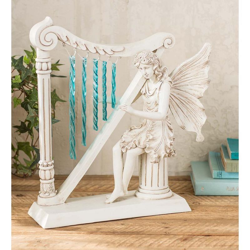 Wind & Weather Angel with Harp Wind Chime