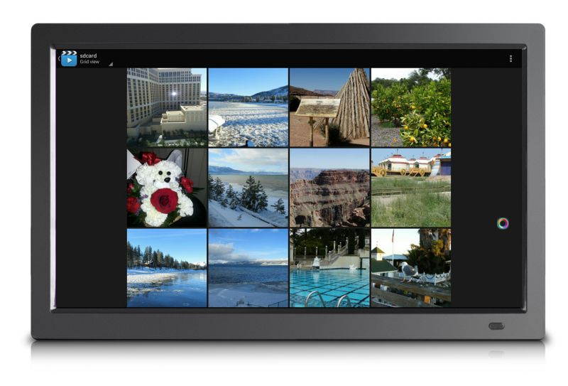 19" Smart WiFi Cloud Digital Photo Frame, free Cloud storage, real-time photos, Movie, Social Media, Browser, all apps