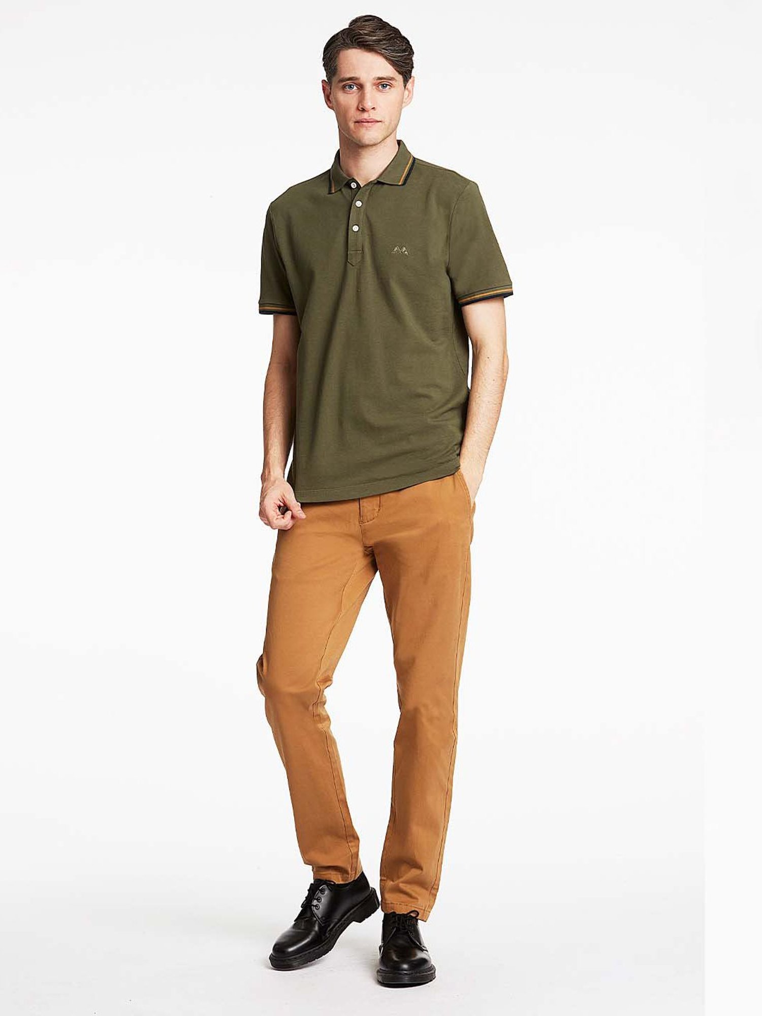 Lindbergh Olive Polo T-Shirt