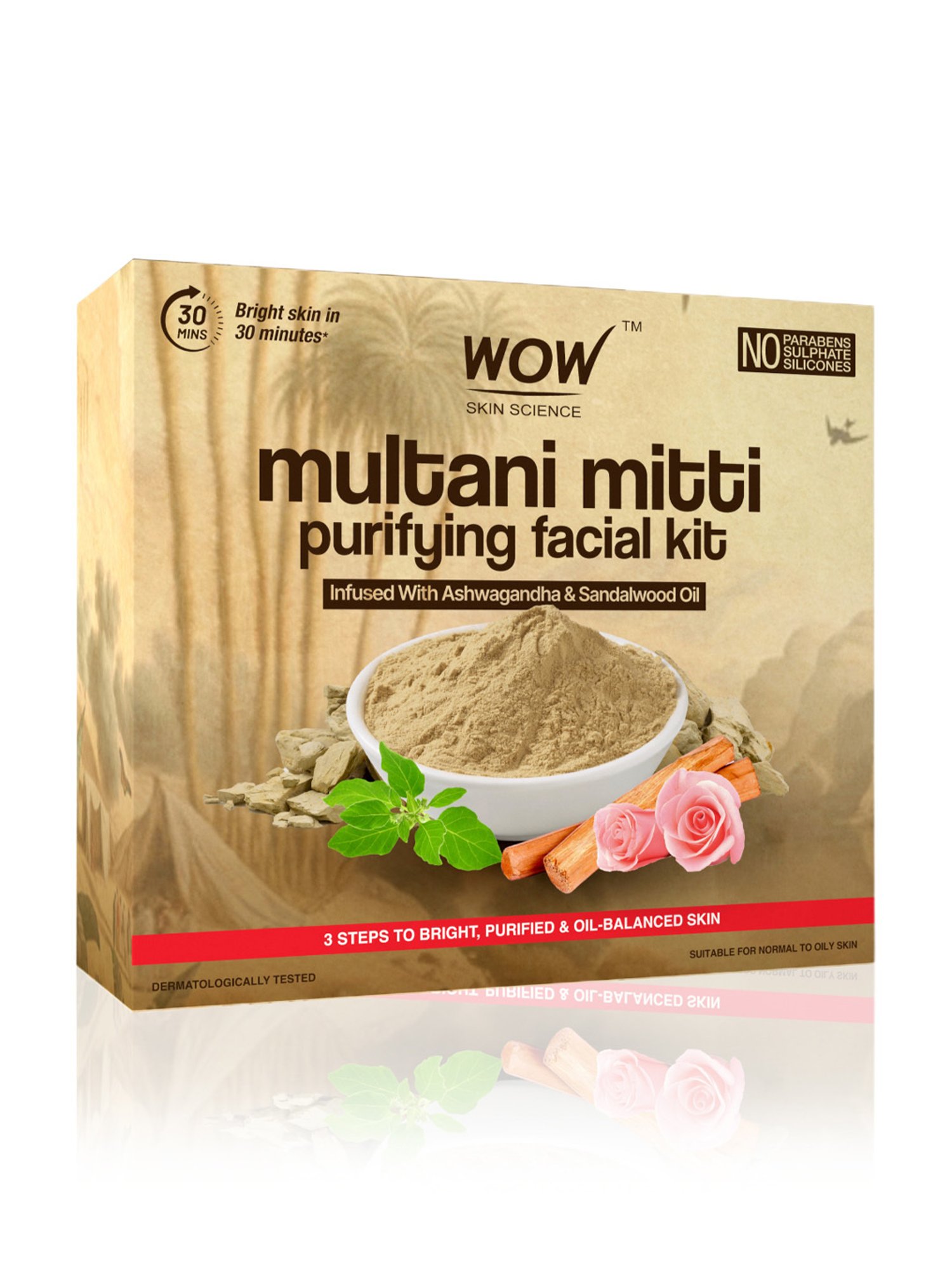 Wow Skin Science Multani Mitti Purifying Facial Kit