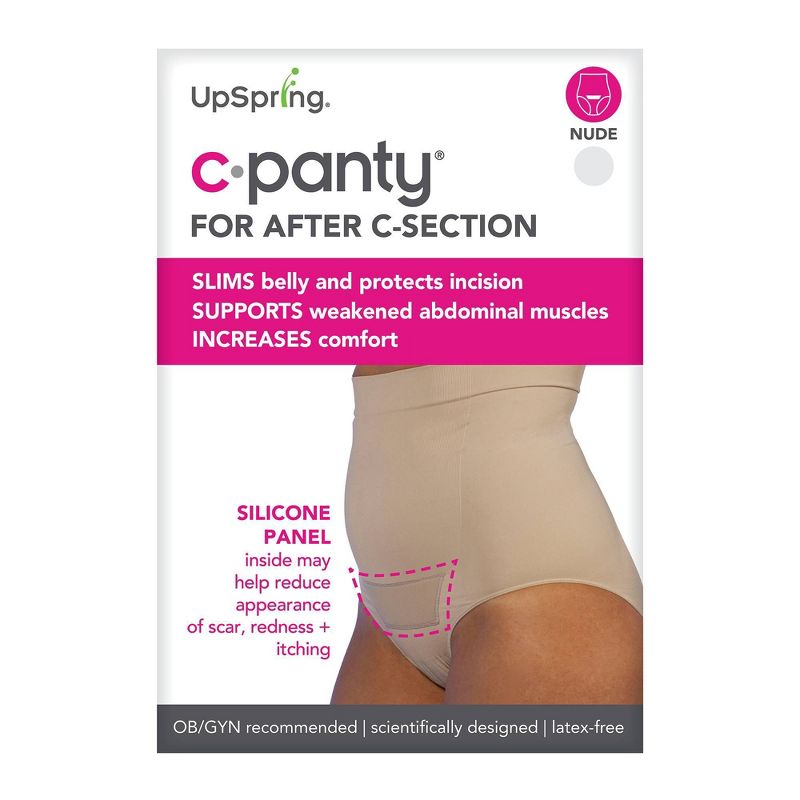 UpSpring C-Panty C-Section High Waist Recovery Underwear - Nude - S/M