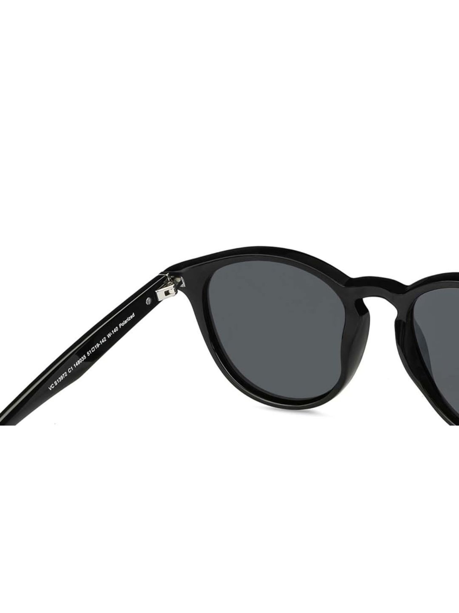 Vincent Chase by Lenskart VC S13972 Grey Polarized Round Sunglasses