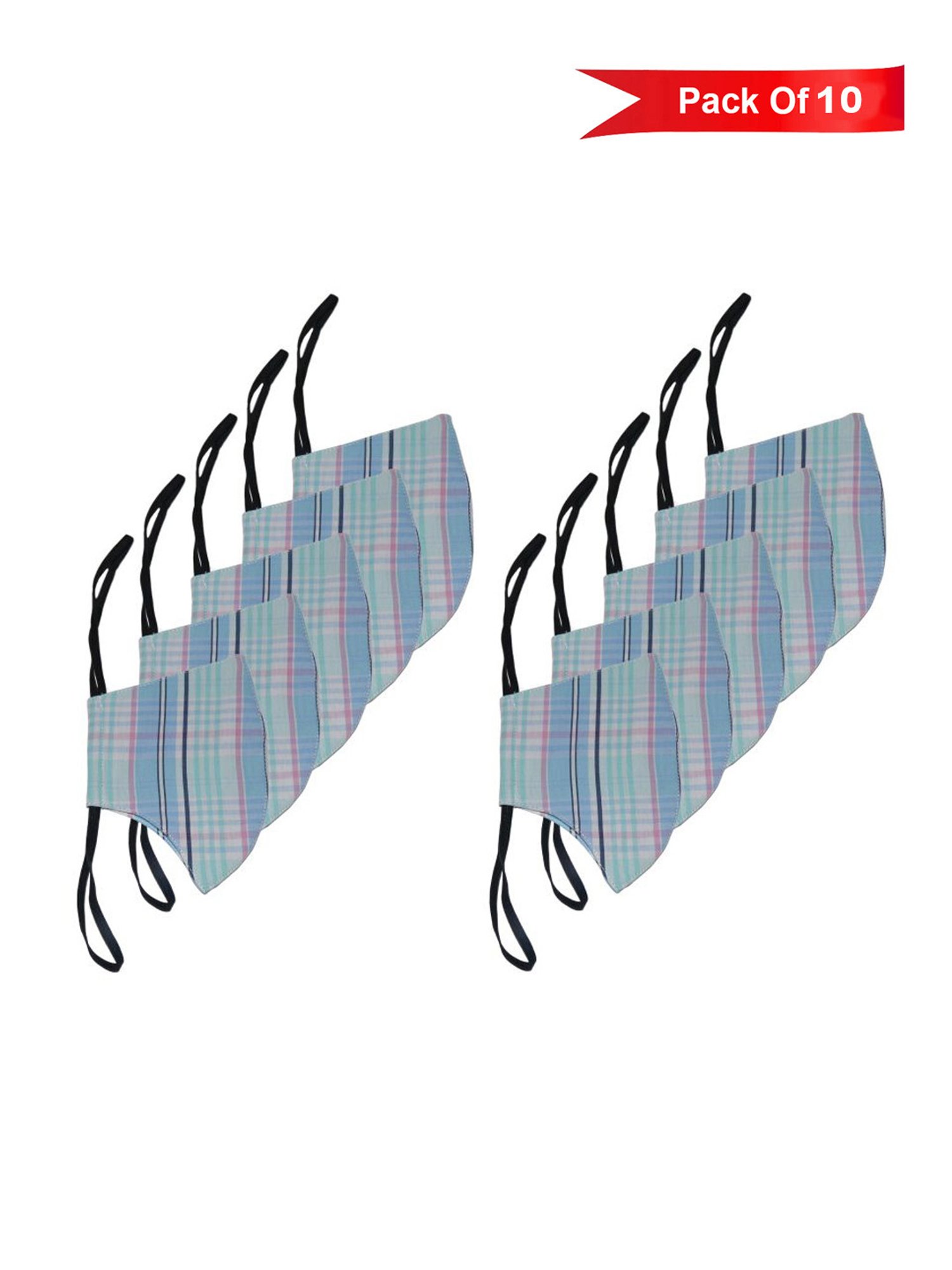 The Vanca 3 Layered Reusable Face Masks - Pack of 10