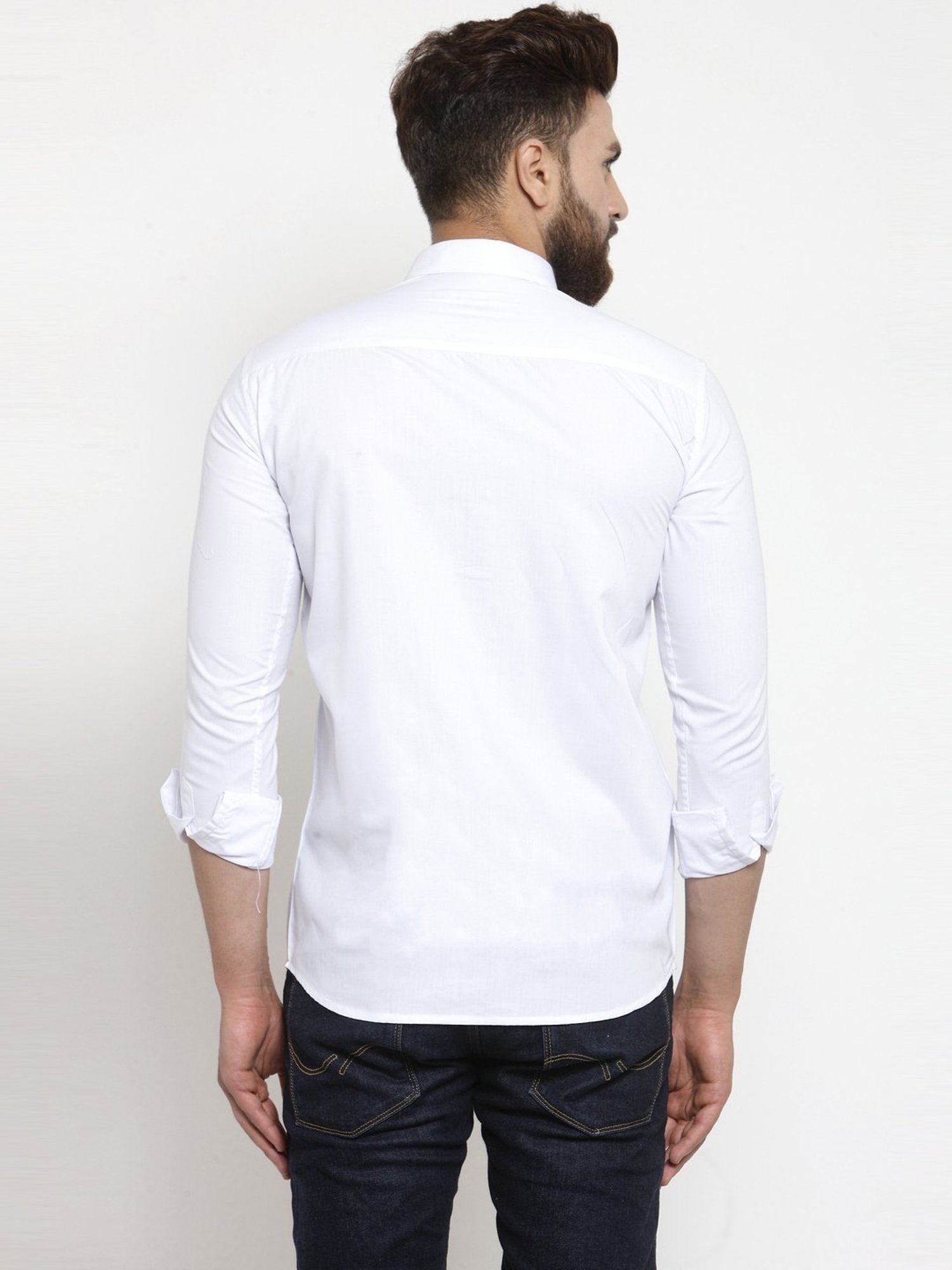 Jainish White Regular Fit Shirt
