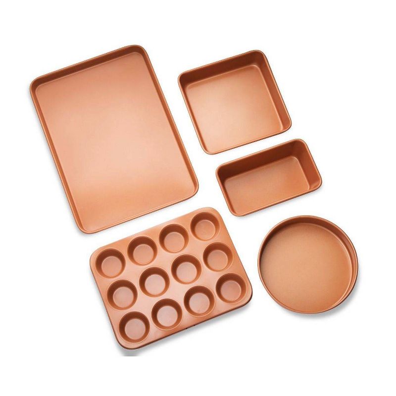 Gotham Steel Hammered Copper 15pc Cookware/Bakeware Set