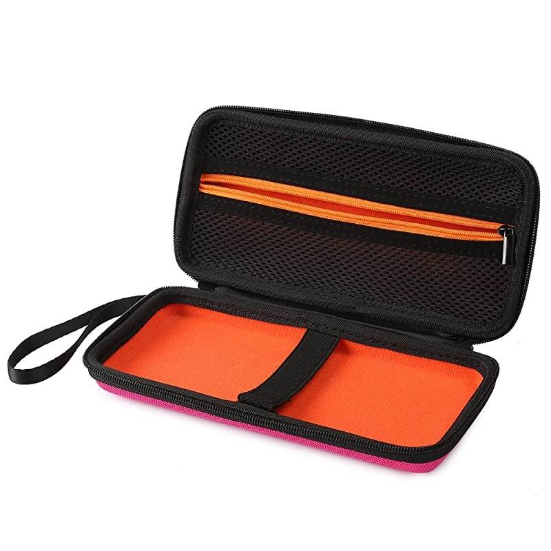 Carrying Case Storage for Graphing Calculator Texas Instruments TI-83 Plus TI-84 Plus CE EVA Case Travel Bag Protective Pouch (Pink)
