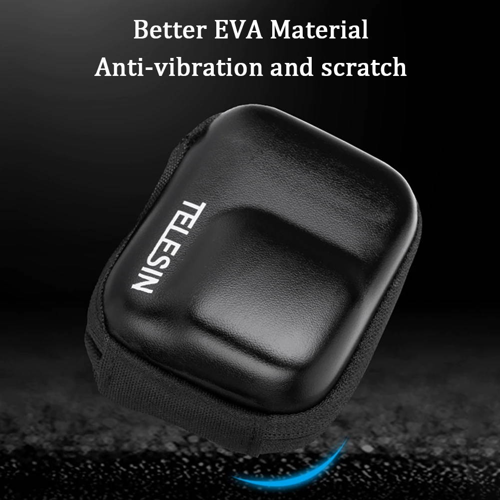 Dustproof EVA Protective Wear Resistant Mini Portable Travel Outdoor Camera Storage Bag Half Open For GoPro Hero 9 Black