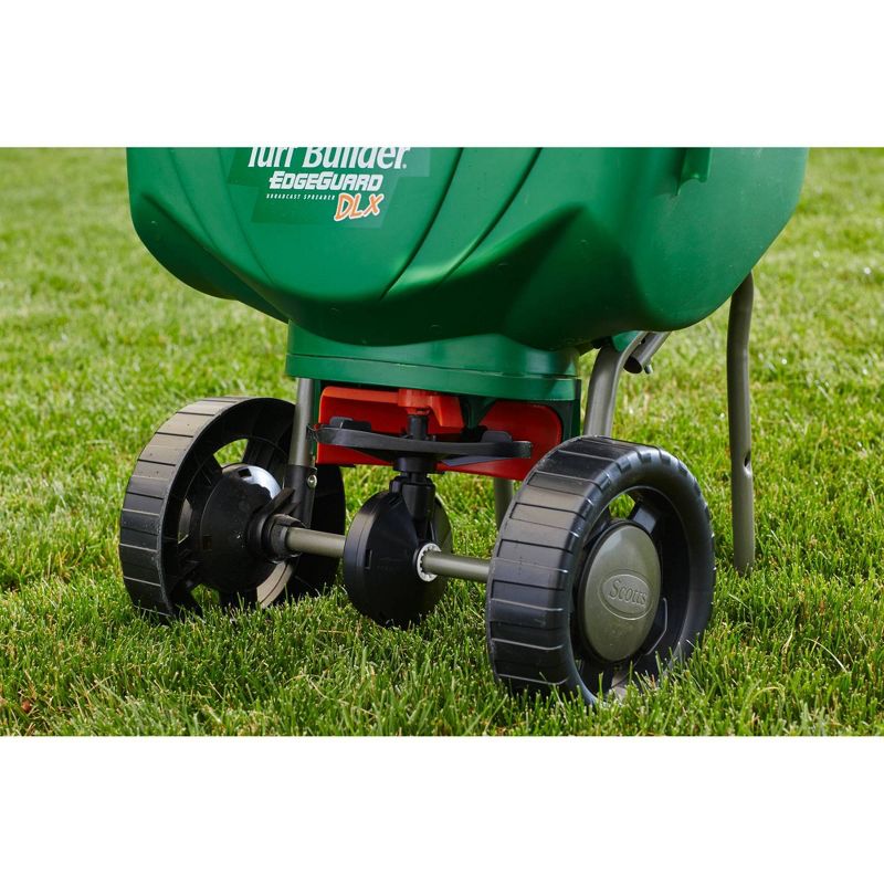 Scotts Turf Builder with Edgeguard DLX Broadcast Spreader