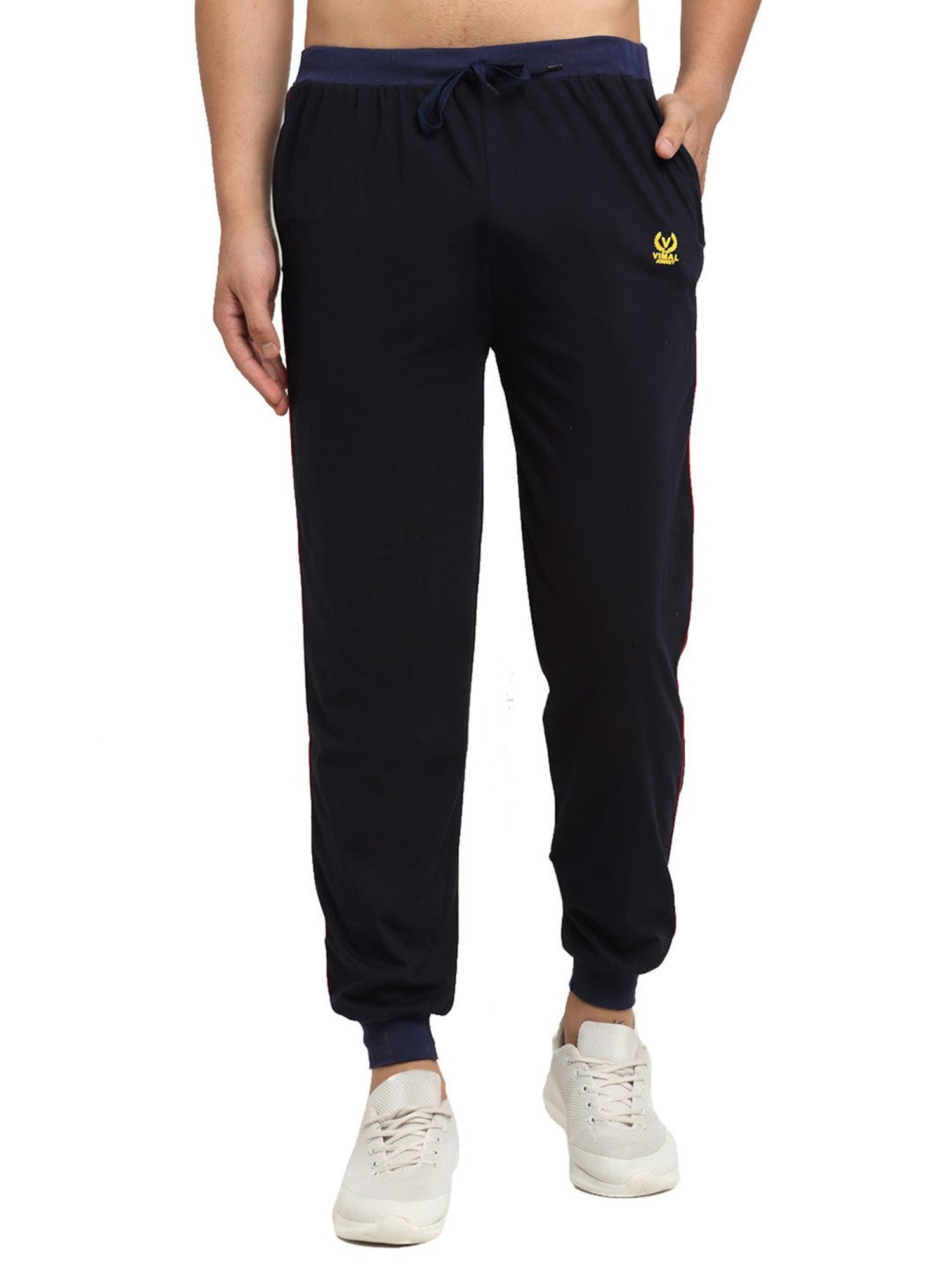 Vimal Jonney Multicolor Cotton Mid Rise Trackpants (Pack of 3)