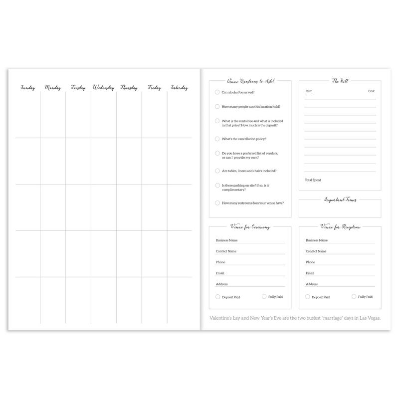 Undated Wedding Planner 7.5"x 10.25" Pastel Blue - TF Publishing