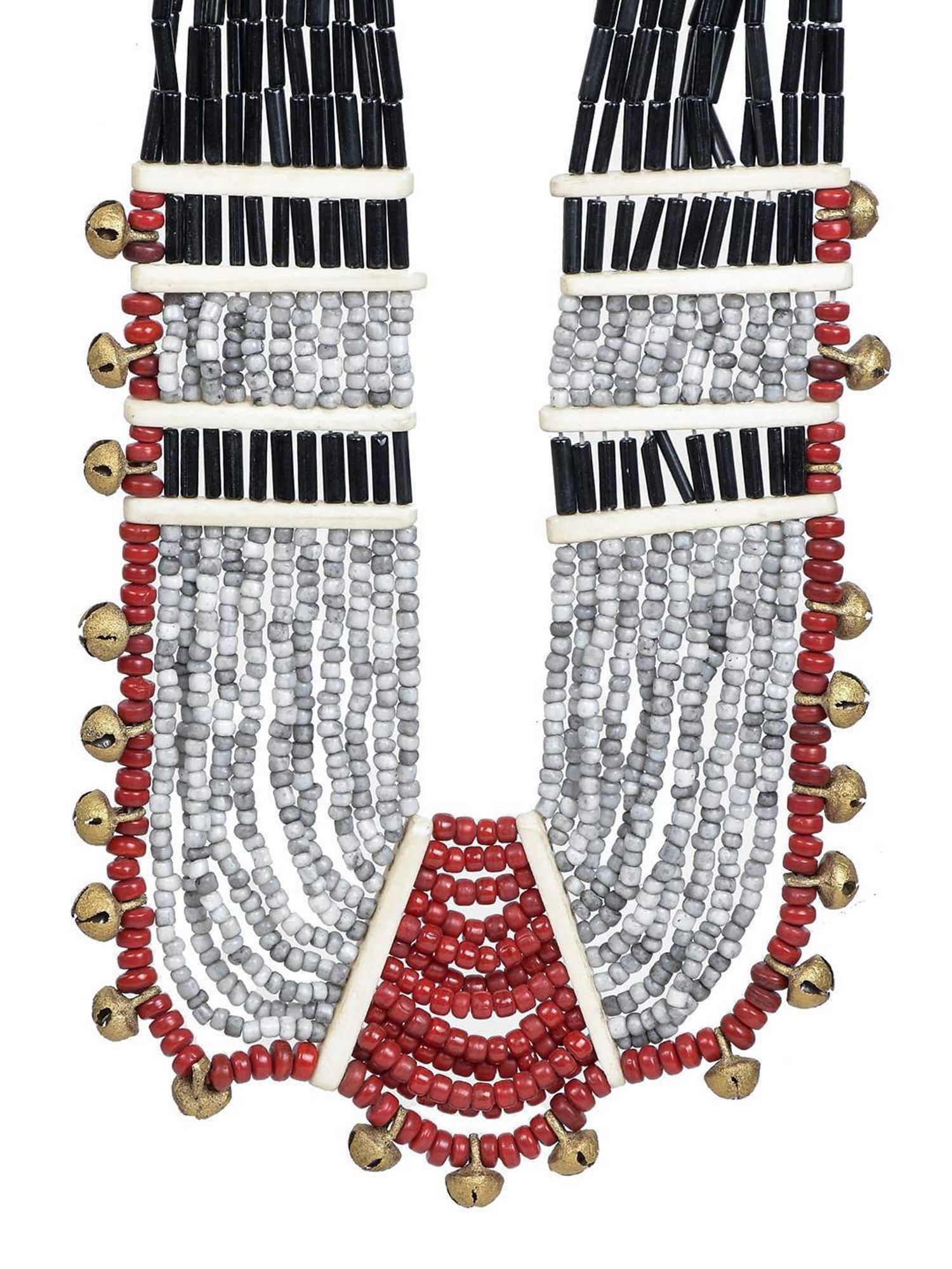 Imli Street Multicolor Vintage Naga Beaded Tribal Necklace