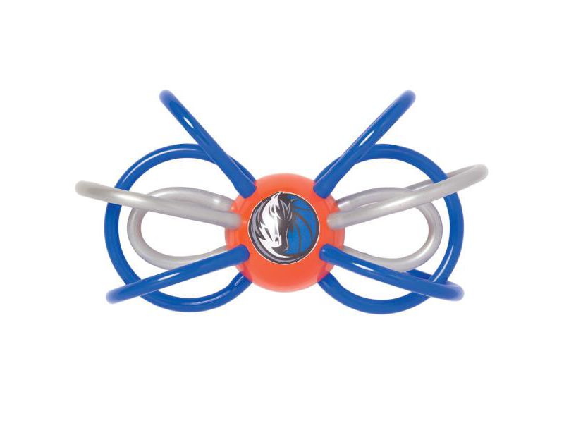 Manhattan Toy Company Dallas Mavericks Winkel Rattle and Teether Officially Licensed NBA Baby Toy