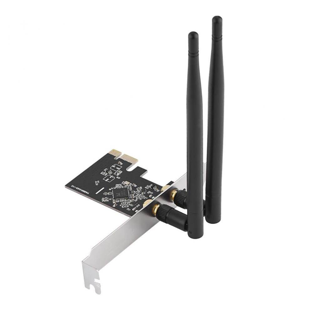 axGear Wireless PCI-E WiFi Card 1300M AC Dual Band Ethernet Network Adapter 2 x Antenna