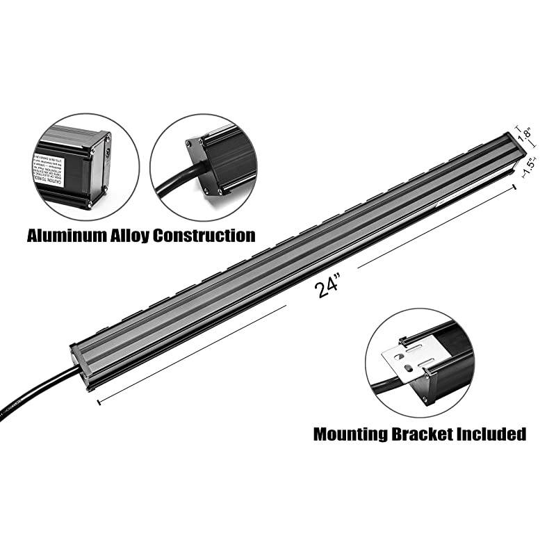 Protector Power Strip 16Outlet ETL Certified Heavy Duty Metal Power Socket with Circuit Breaker and 15 FT Long Cord for Commercial Industrial School and Home Black