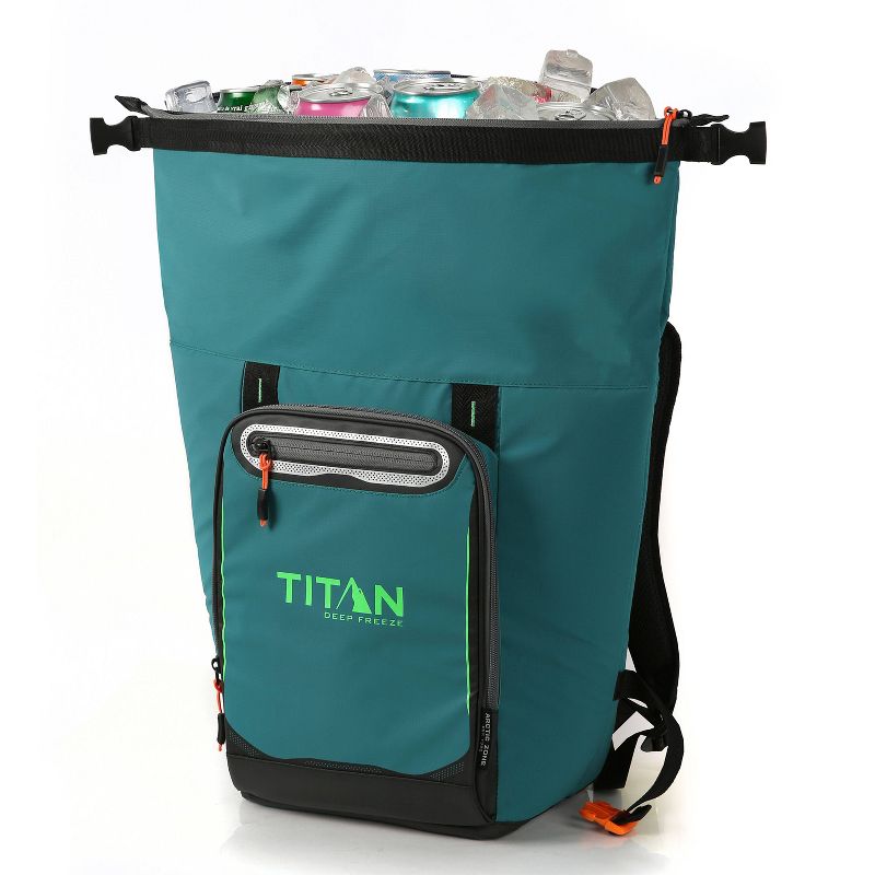 California Innovations Titan Deep Freeze 13qt Rolltop Backpack Cooler - Green