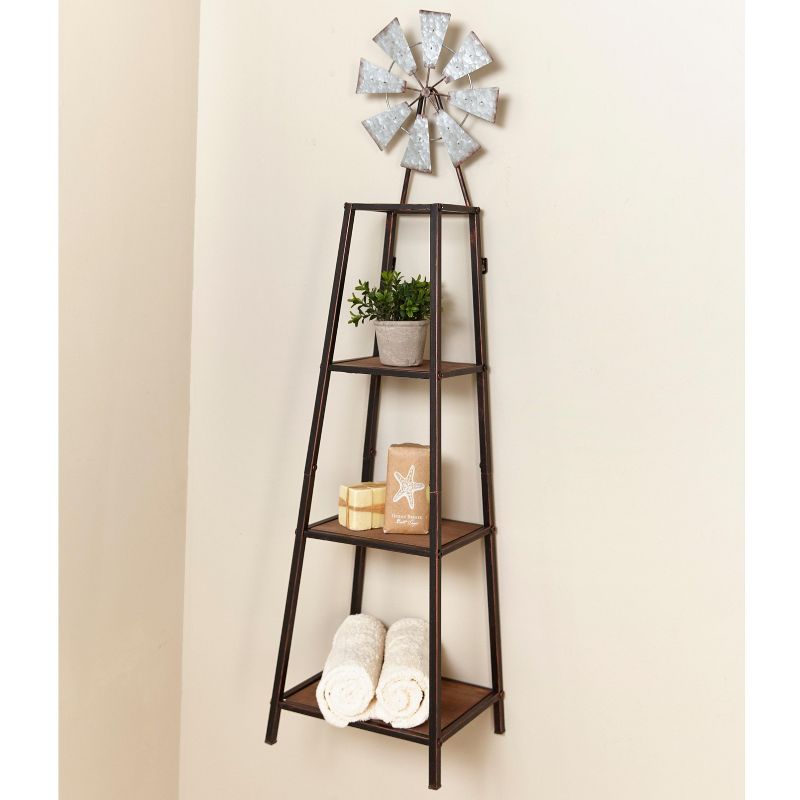 Lakeside 3-Tier Bathroom Shelving Unit with Descending Size Platforms