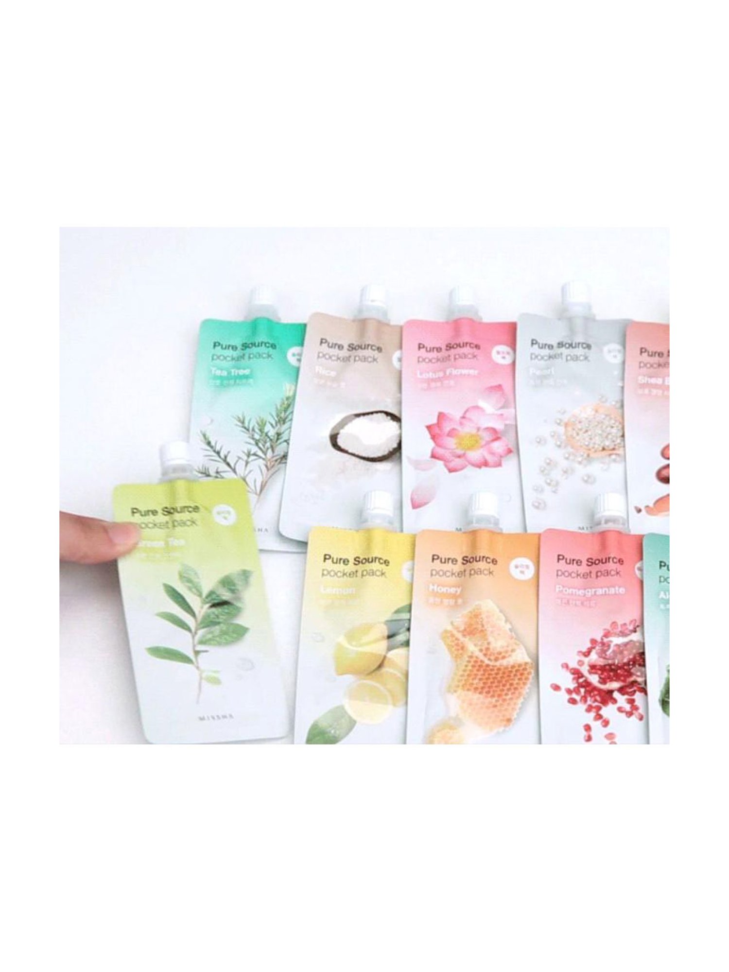 Missha Green Tea Pure Source Pocket Pack Sleeping Mask Gel - 20 ml