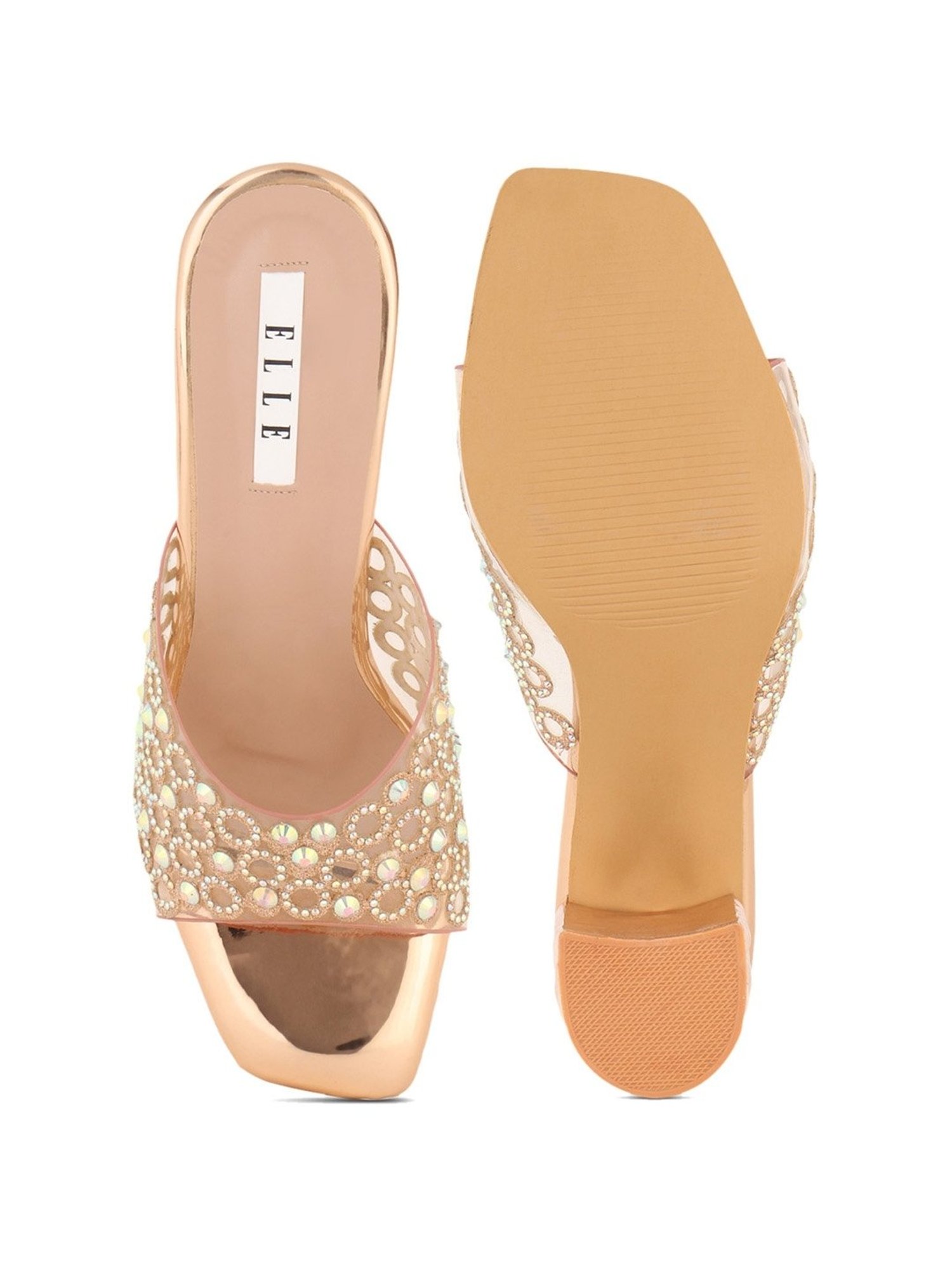 Elle Women's Gold Ethnic Sandals