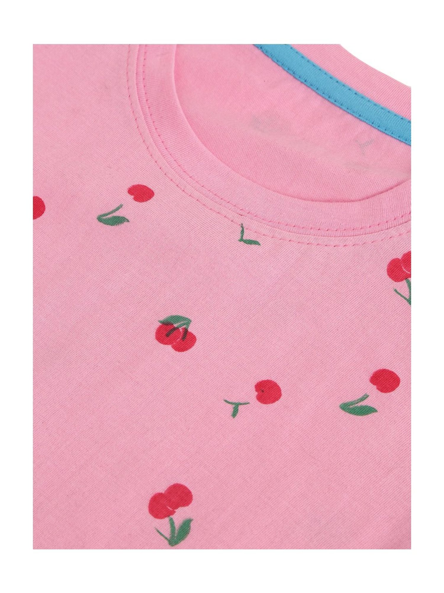 Kids Craft Pink Cotton Printed T-Shirt & Pants