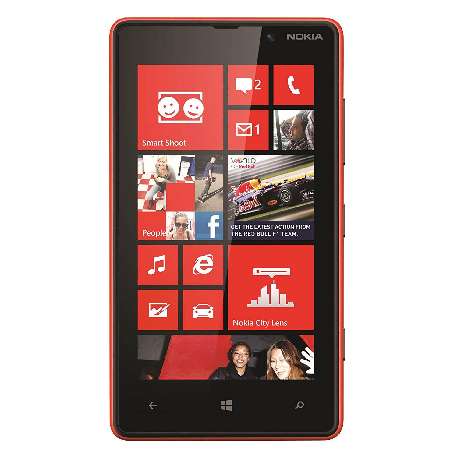 Nokia Lumia 820 8GB (No CDMA, GSM only) Factory Unlocked 4G/LTE Smartphone - Red