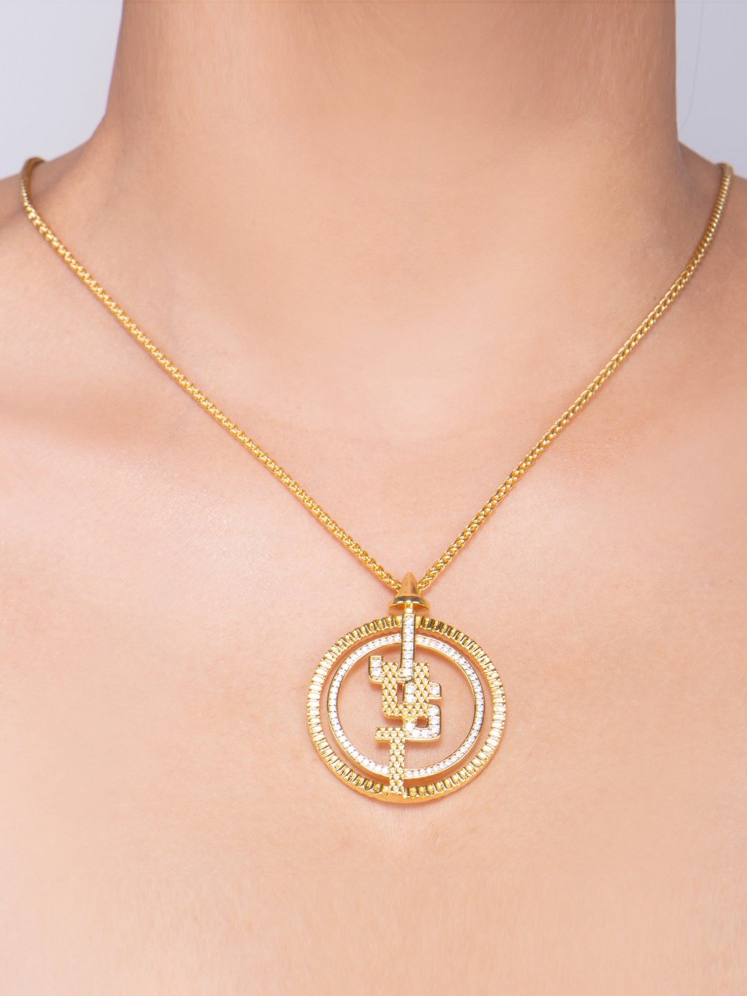 Just Cavalli Golden Linea Glam Princess Necklace - Set of 2