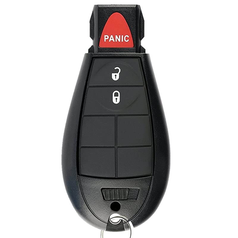 Remote Keyless Fob Key Case (Shell) Fit For 2013-2018 Dodge Ram Truck 1500 2500 3500 GQ4-53T 56046953(Empty case)