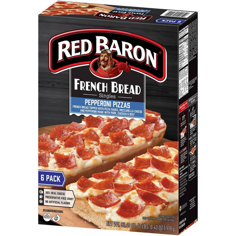 Red Baron Pepperoni French Bread Singles -  32.4oz/6ct