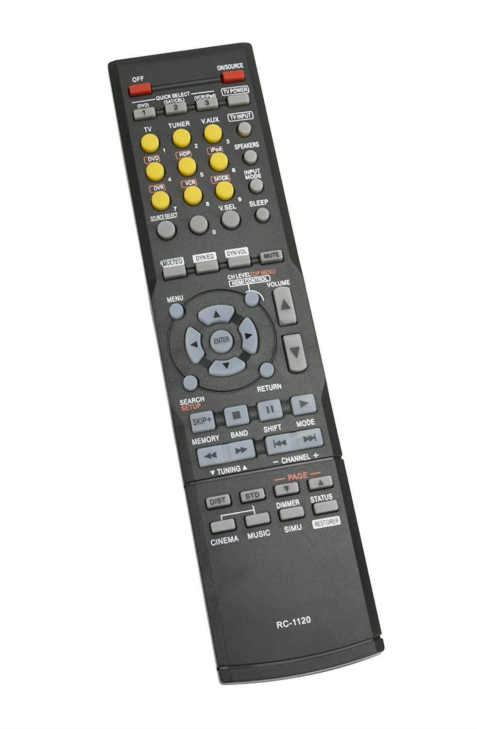 New RC-1120 RC1120 Remote Control for Denon AV Receiver AVR-590 AVR-591 AVR390 DHT590BA AVR-1610 AVR-391