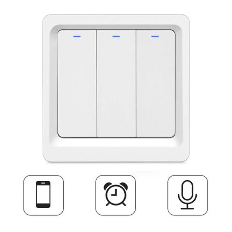 Wifi Remote Control Smart Switch Mobile Phone Voice Timing Button Smart Wall Wifi Switch