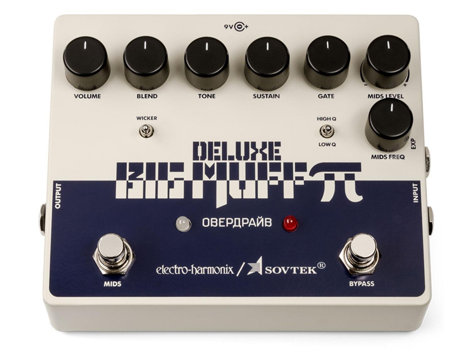 Electro-Harmonix Sovtek Deluxe Big Muff Pi Distortion/Sustainer Guitar Effects Pedal