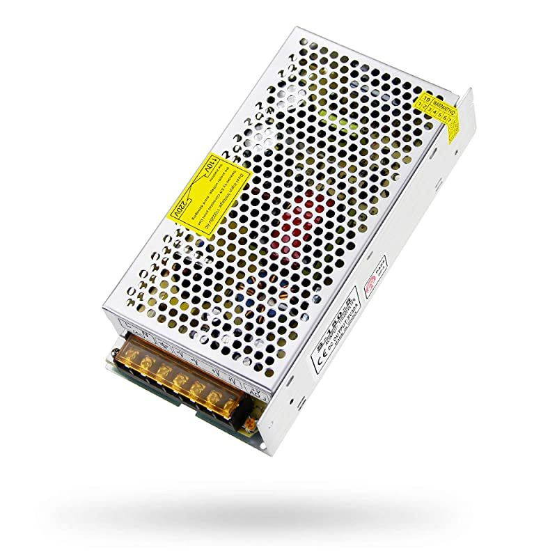 5V Power Supply 30A 150W ACDC Converter Adapter 110V 220V AC to DC 5 Volt 30 Amp Transformer LED Driver for WS2812B WS2811 WS2801 WS2813 SK6812 LED Pixel Strip Light Router CCTV Camera