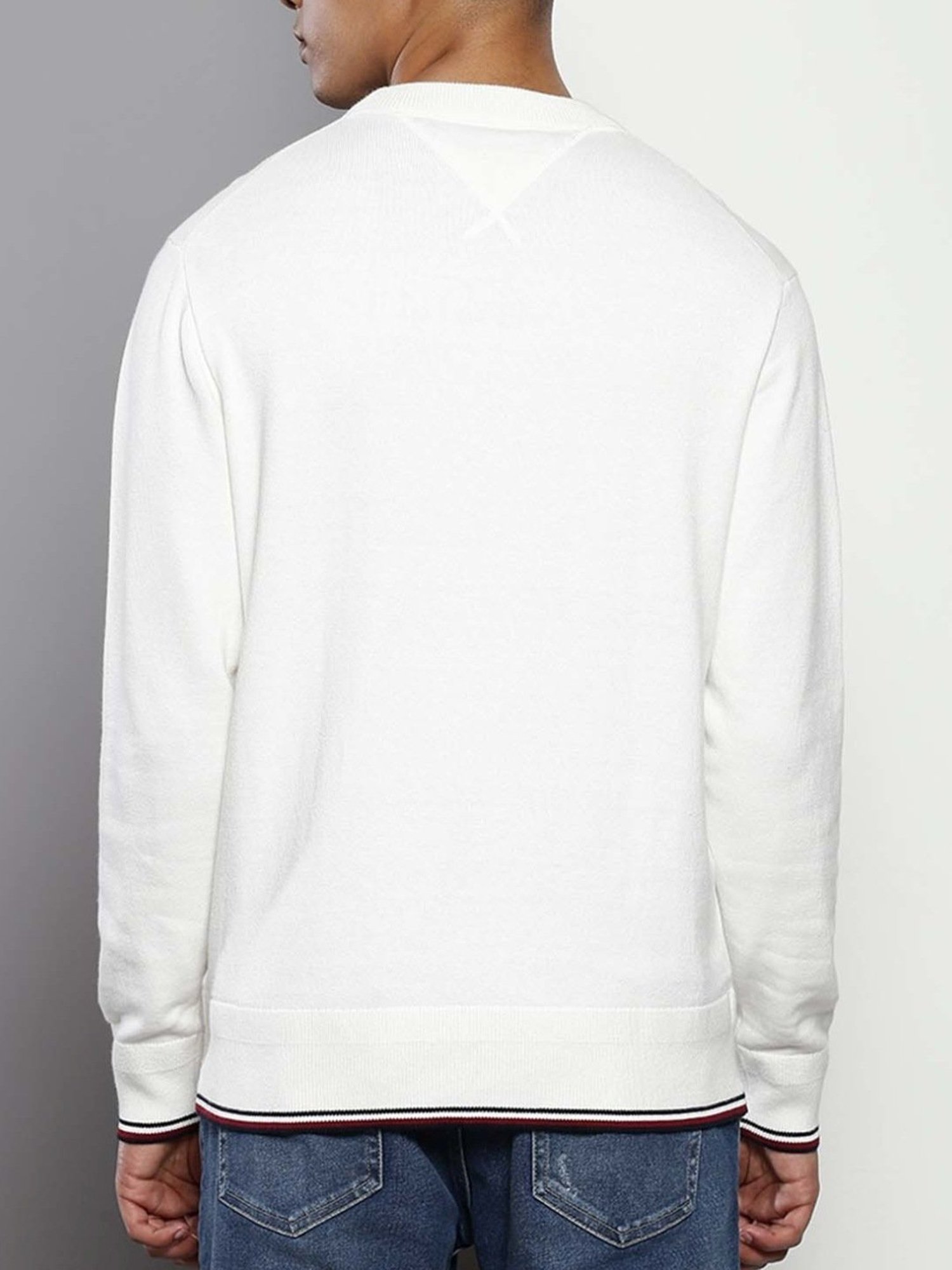 Tommy Hilfiger Ancient White Relaxed Fit Sweater
