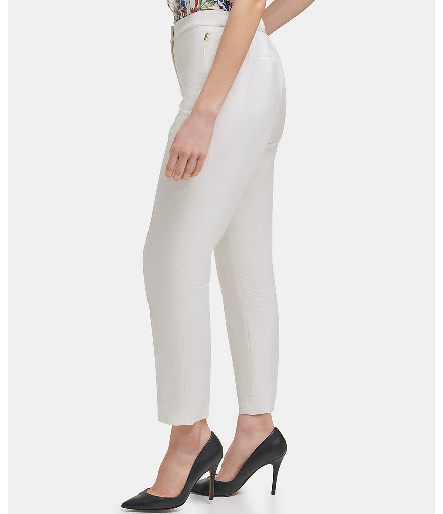 Tommy Hilfiger Linen Blend Ankle Length Pants