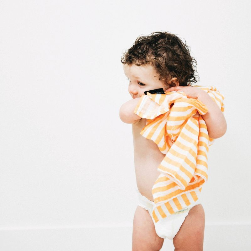 Clementine Kids Citrus Stripe Swaddle