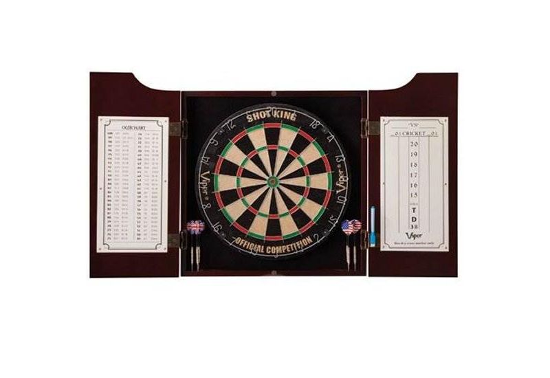 GLD Viper Hudson All-In-One Dart Board & Cabinet w/ Dry-Erase Board | 40-0219