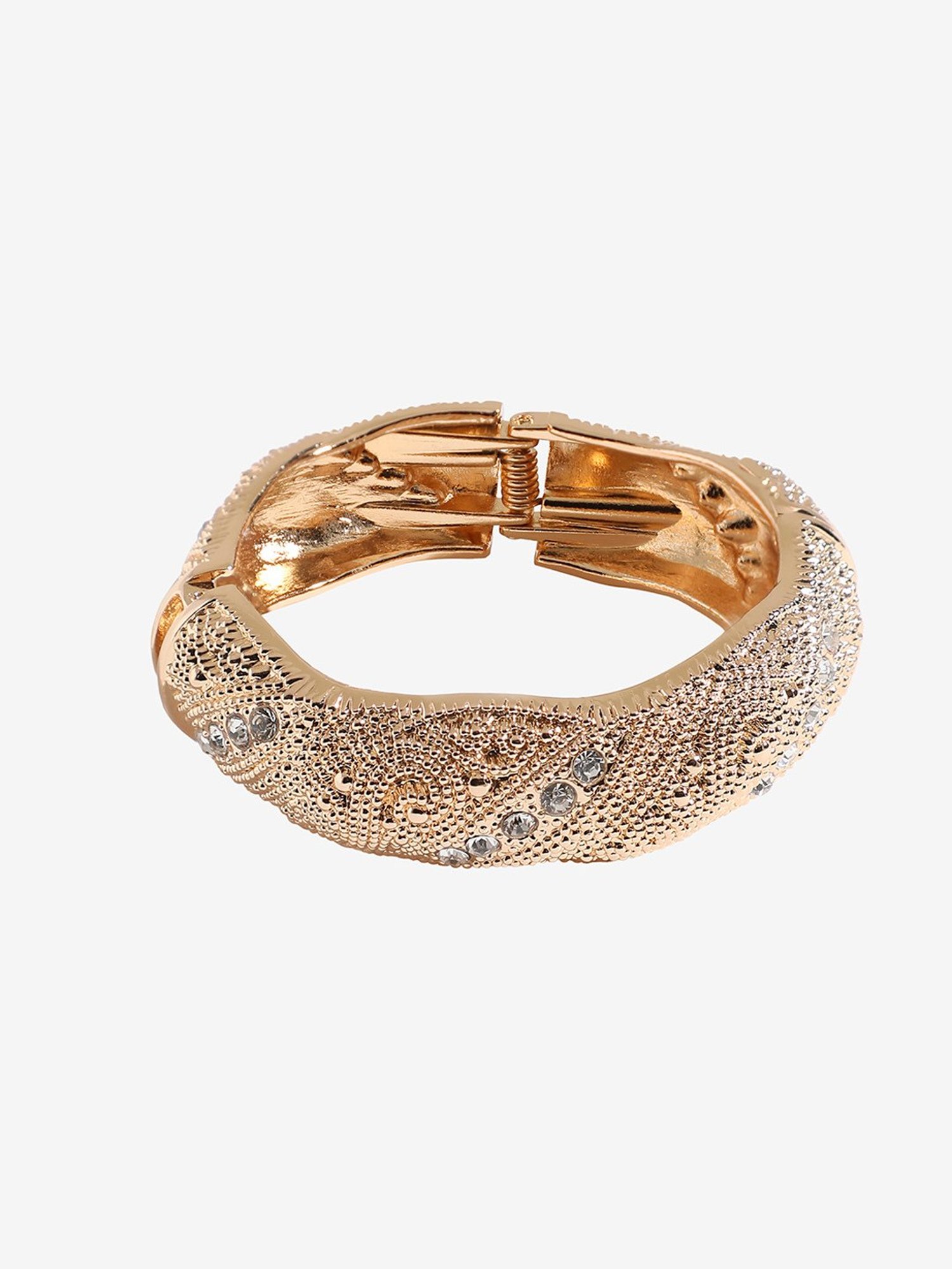 SOHI Textured Metallic Bracelet For Women