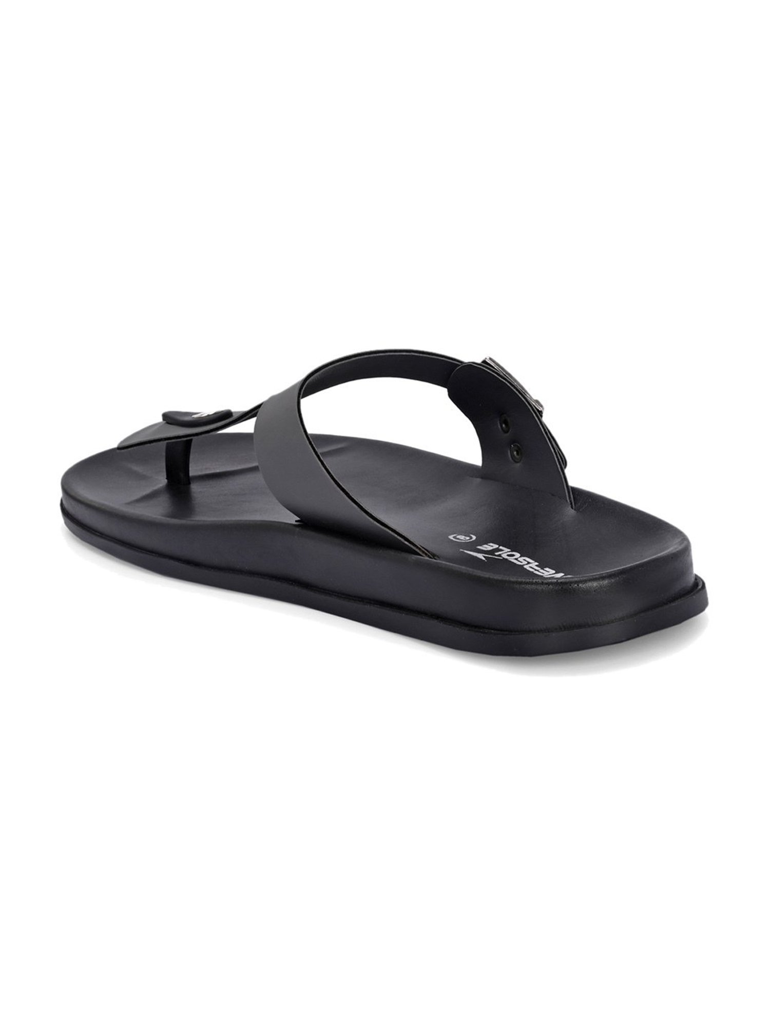 Hoversole Men's Grey T-Strap Sandals
