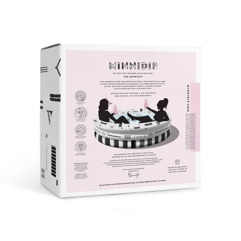 JLeisure Avenli 8 Foot x 25 Inch 2 to 3 Person Capacity Prompt Set Above Ground Kid Inflatable Outdoor Backyard Swimming Pool, Blue