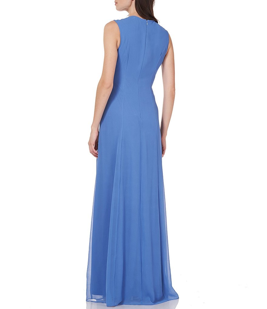 JS Collections Emma Sleeveless Beaded A Line Gown