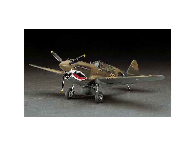 Hasegawa 09086 P-40E Warhawk Fighter Jet Aircraft 1/72 Scale Plastic Model Kit